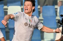 （体育）足球——意甲(jiǎ)：那不勒斯(sī)勝(shèng)萨索洛