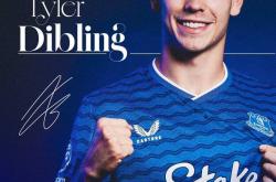 官方：19岁前锋迪布林加盟埃(āi)弗顿，据悉转会总價(jià)4200万镑