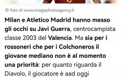 西甲媒体透露：巴伦西亚劝说哈维格拉续约，米兰只将其列为备选目标