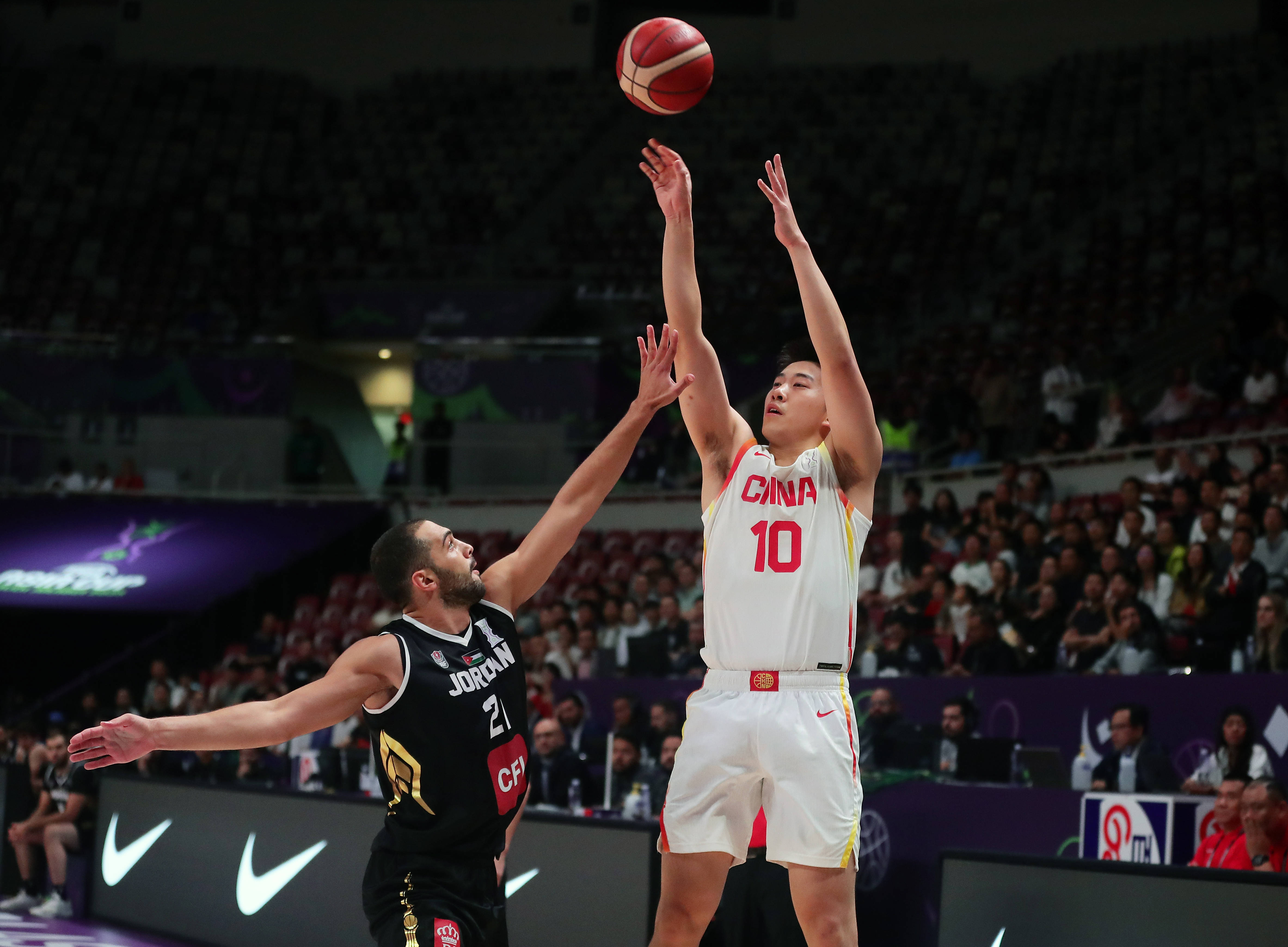 （体育）篮球——国际篮联亚洲杯：中国队对阵约旦队