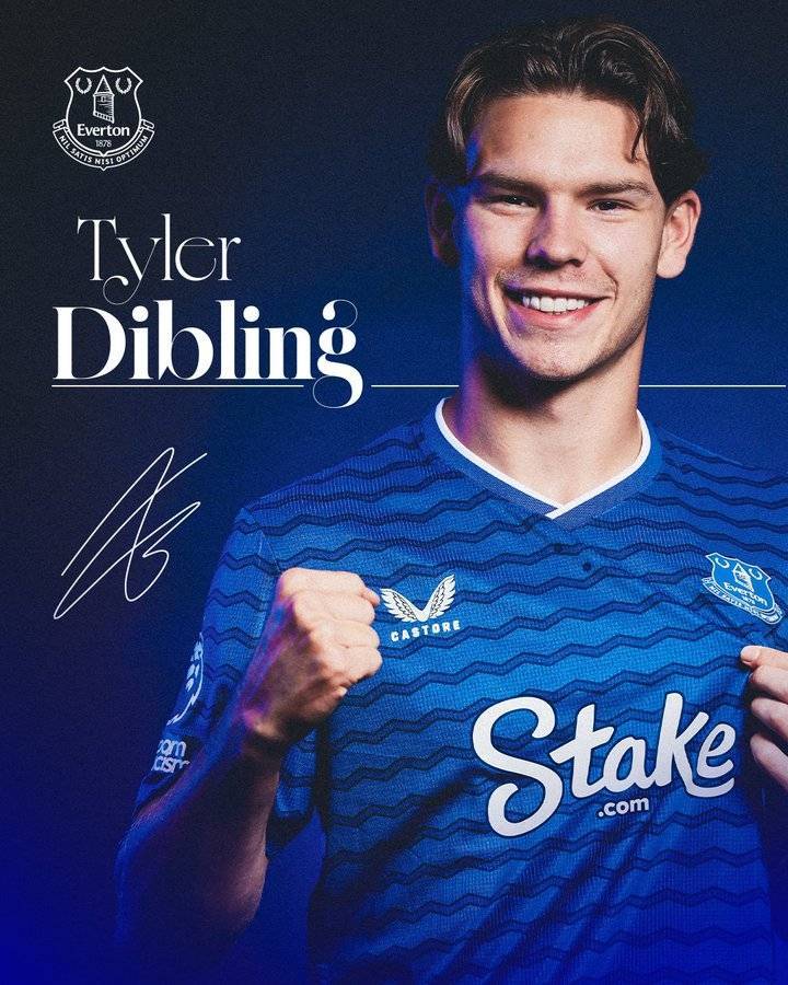 官方：19岁前锋迪布林加盟埃弗顿，据悉转会总价4200万镑