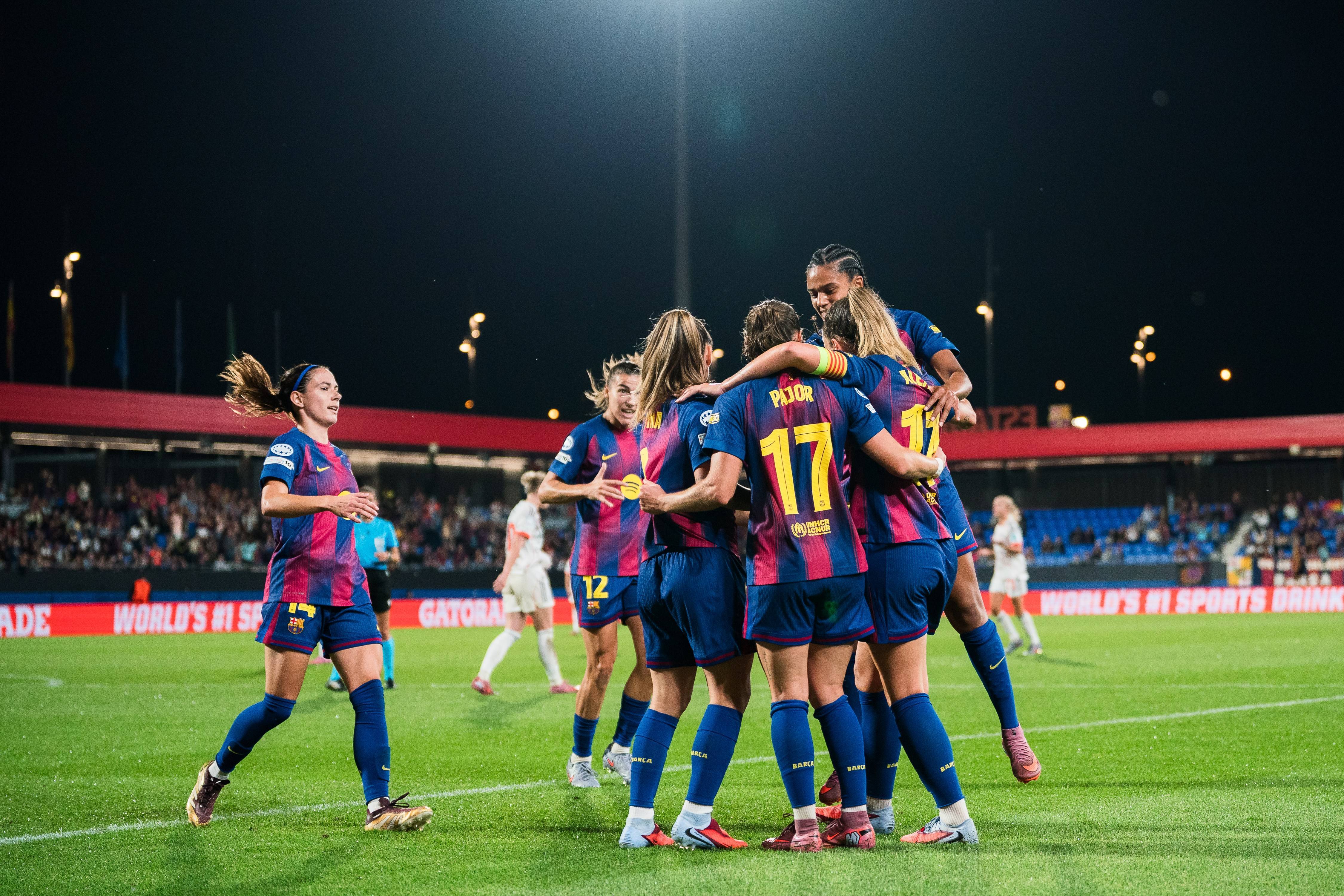 （体育）足球——欧冠女足：巴塞罗那胜拜仁慕尼黑